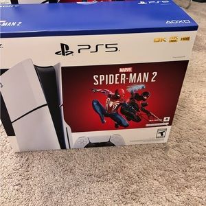 Play Station 5 with Spider Man 2